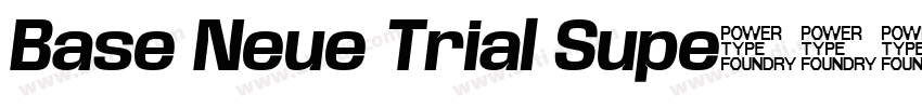 Base Neue Trial Supe字体转换